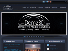 Tablet Screenshot of dome3d.com